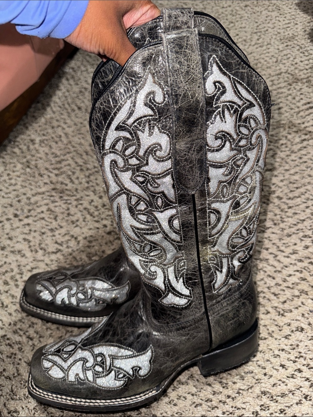 J.B. Dillon Western Heeled Boots